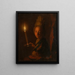 Meis met een brandende kaars - Godfried Schalcken — ingelijst kunstwerk aan de muur