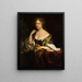 Portret van Isabelle Agneta Deutz - Godfried Schalcken — ingelijst kunstwerk aan de muur