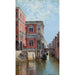 Reproductie van het schilderij Gondoliers op een Venetiaans kanaal - Antonietta Brandeis