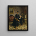 M. Robert Constantin en mevrouw Maria Eleonora Berggren - Gottfrid Maagd — ingelijst kunstwerk aan de muur