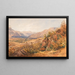 Een bloemenlandschap waarschijnlijk in de vallei van de Adige Etschtal nabij Bolzano - Gottfried Seelos — ingelijst kunstwerk aan de muur