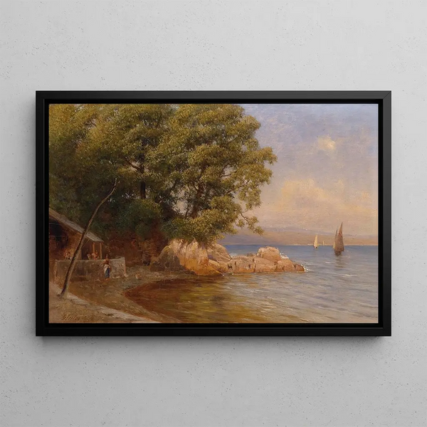 On the coast - Gottfried Seelos — framed artwork on a wall