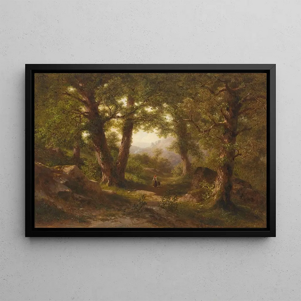 Chestnut Wood - Gottfried Seelos — framed artwork on a wall