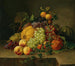 Een groot stilleven van decoratieve vruchten - Gottfried Wilhelm Völcker — weergave van het kunstwerk