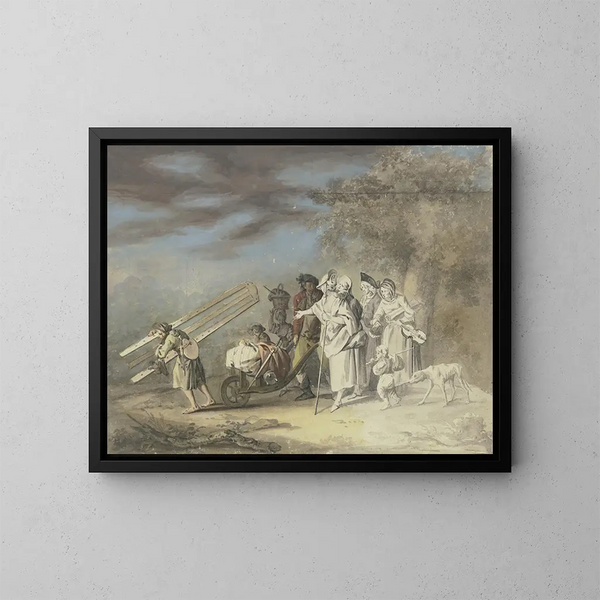 L'artiste en mouvement - Gottlieb Welt — framed artwork on a wall