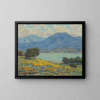 Landschap - Granville Redmond — ingelijst kunstwerk aan de muur