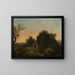 Landschap in Italiaanse stijl - Gregorio Fidanza — ingelijst kunstwerk aan de muur