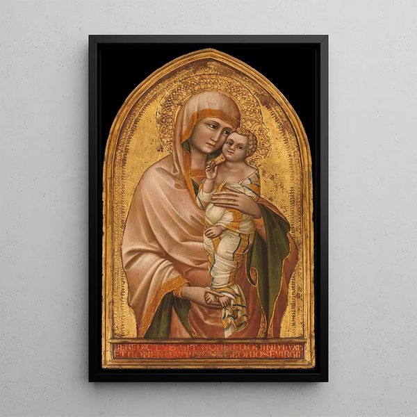 Maagd met Kind - Guariento di Arpo — ingelijst kunstwerk aan de muur
