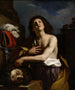 David met het hoofd van Goliath - Guercino — weergave van het kunstwerk