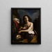 David met het hoofd van Goliath - Guercino — ingelijst kunstwerk aan de muur