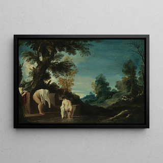 Guercino - Landscape with Bathing Women.webp