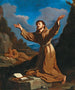 Sint Franciscus ontvangt de stigmas - Guercino — weergave van het kunstwerk