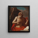Sint Jeroen - Guercino — ingelijst kunstwerk aan de muur