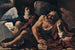 Sint Matthäus en de engel - Guercino — weergave van het kunstwerk