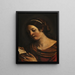 Jonge vrouw lezend - Guercino — ingelijst kunstwerk aan de muur