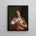 De dood van Cleopatra - Guido Cagnacci — ingelijst kunstwerk aan de muur