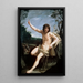 Sint Johannes de Doper in de woestijn - Guido Reni — ingelijst kunstwerk aan de muur