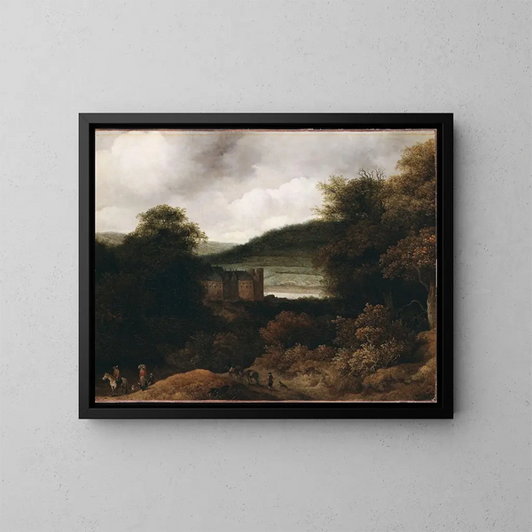 View of the Rhine - Guillam Dubois — framed artwork on a wall