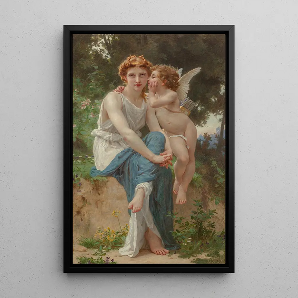 The Secret of Love - Guillaume Seignac — framed artwork on a wall