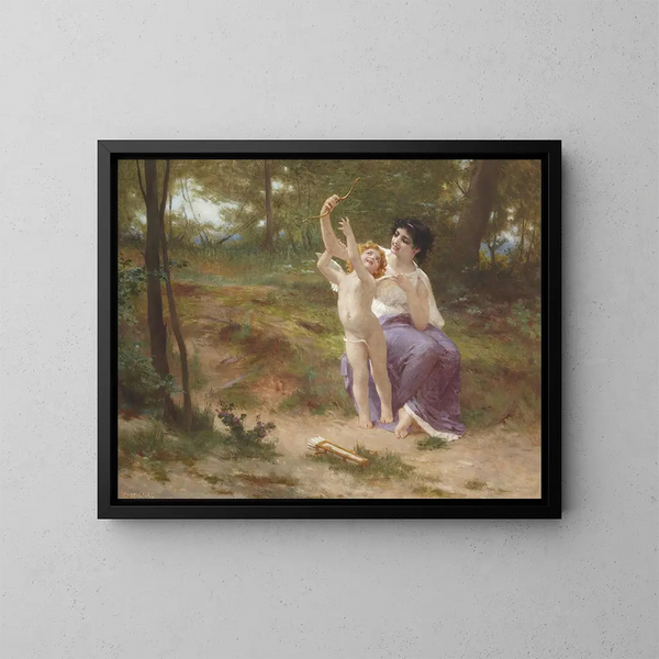 L'amour désarmé - Guillaume Seignac — framed artwork on a wall