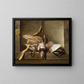 Guillaume Taraval - Still Life with a Dead Bird and Hunting Gear.webp
