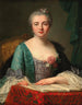Portret van een jonge vrouw - Guillaume Voiriot — weergave van het kunstwerk