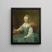 van een familieportret van een dame van de familie van de Poll, misschien Anna Maria Dedel, echtgenote van Jan van de Poll - Guillaume de Spinny — ingelijst kunstwerk aan de muur
