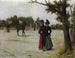 Een wandeling in het park - Guillermo Gómez Gil — weergave van het kunstwerk