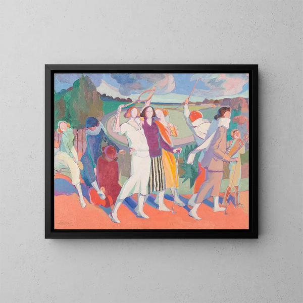 Sports Painting - Guillermo Laborde — framed artwork on a wall