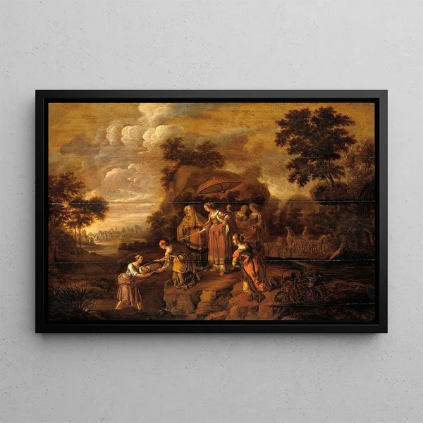 Guilliam du Gardijn - Pharaohs Daughter discovers Moses in the Rush Basket.webp