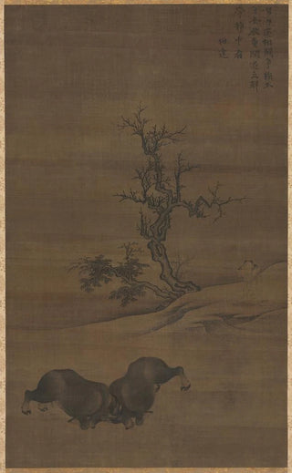 Guo Min - Herdboys and Buffalo in Landscape.webp