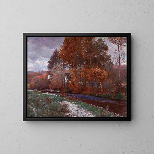 Sur la Krems - Gustav Bamberger — framed artwork on a wall