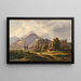 Vue des ruines du château de Glanegg - Gustav Barbarini — ingelijst kunstwerk aan de muur