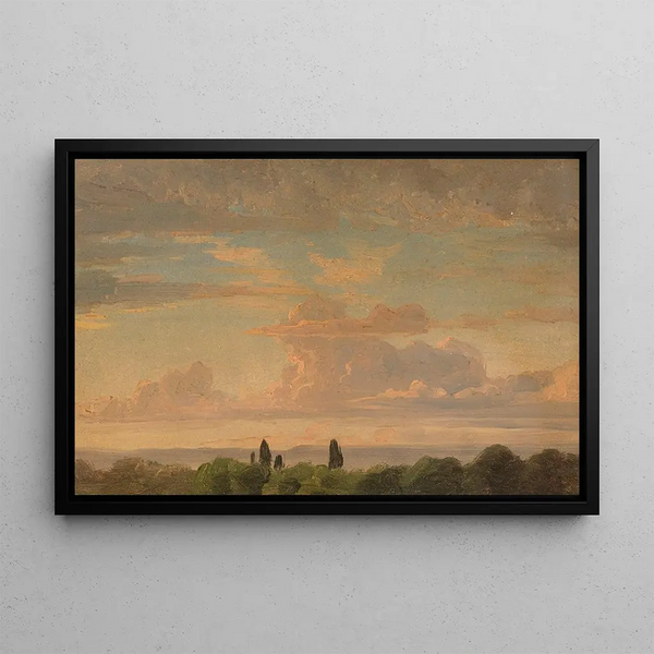 Gustav Friedrich Papperitz - Landschaftsstudie in der Abenddmmerung.webp