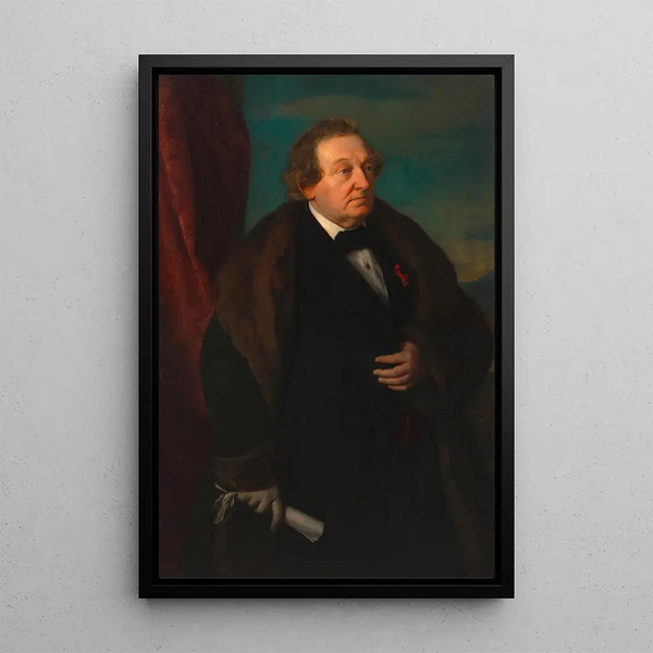 Heinrich Johann Immanuel Anschtz acteur - Gustav Gaul — ingelijst kunstwerk aan de muur
