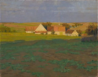 Herfstavond in Dachau - Gustav Heinrich Münch — weergave van het kunstwerk