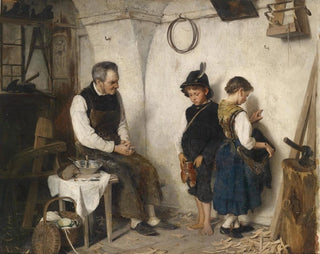 Het gebroken potje - Gustav Igler — weergave van het kunstwerk