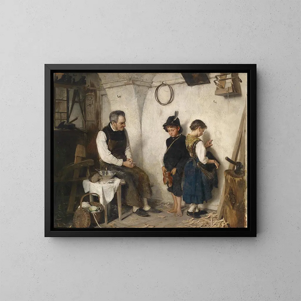 The Broken Pot - Gustav Igler — framed artwork on a wall