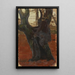 Study of a Tree - Gustav Kampmann — framed artwork on a wall