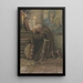 Monk in Prayer - Gustav Kilb — framed artwork on a wall