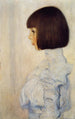 Portret van Hélène Klimt - Gustav Klimt — weergave van het kunstwerk