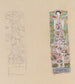van twee modellen voor de decoratieve blad van Otto Wagner - Gustav Klimt — weergave van het kunstwerk