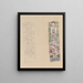 van twee modellen voor de decoratieve blad van Otto Wagner - Gustav Klimt — ingelijst kunstwerk aan de muur