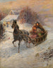 Bonne promenade en traîneau - Gustav Prucha — weergave van het kunstwerk