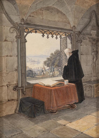 Gustav Reinhold - Kreuzritter und Mnch.webp