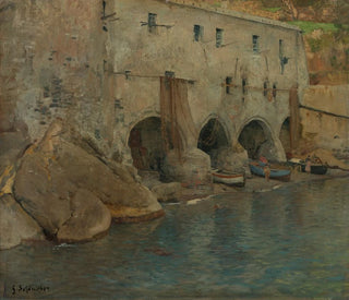 San Fruttuoso - Gustav Schönleber — weergave van het kunstwerk