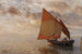 Venetian fishing boat - Gustav Schönleber — artwork view