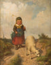 Een wandeling met de beste vriend - Gustav Seitz — weergave van het kunstwerk