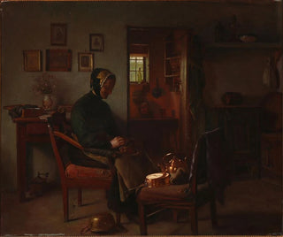 van de kippen van Kobbertjet - Gustav Vermehren — weergave van het kunstwerk