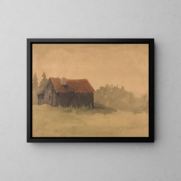 Maridalen - Gustav Wentzel — framed artwork on a wall